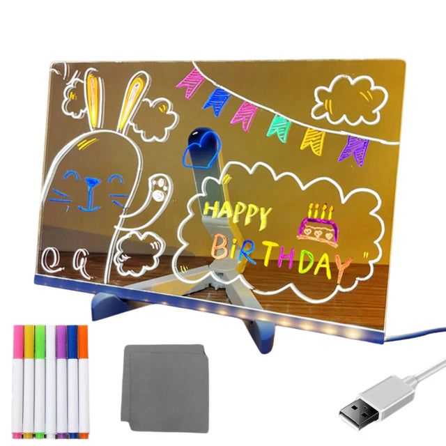 Pizarra LED Mágica Para Dibujar Con Luces Infantil