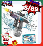 JUGUETE DE AGUA ELECTRICA UZI RGB RECARGABLE