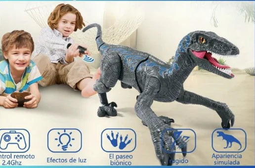 VELOCIRAPTOR CON CONTROL REMOTO / BOTA HUMO