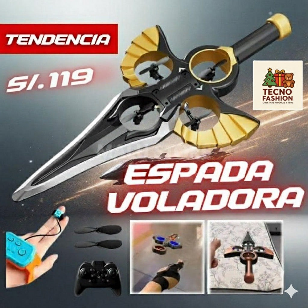 DRON ESPADA VOLADORA 360° – EL JUGUETE VIRAL QUE DOMINA EL AIRE