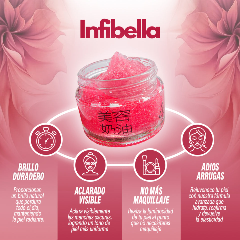 INFIBELLA: Piel Radiante sin Imperfecciones con Extracto de Sangre de Dragón