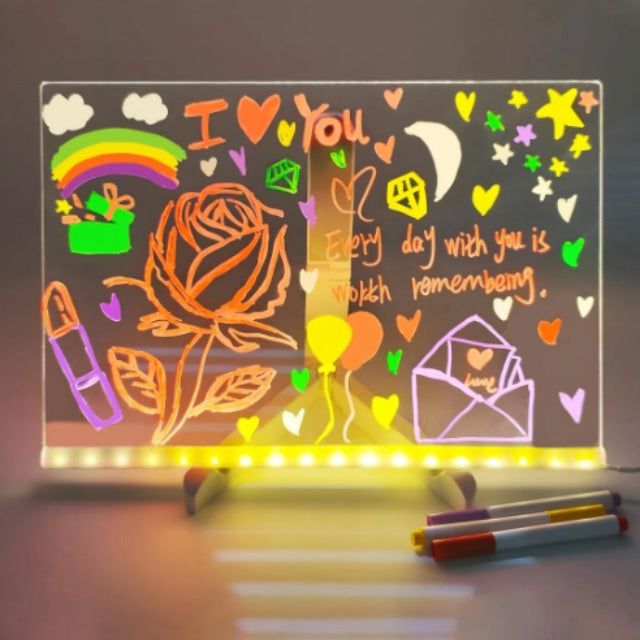 Pizarra LED Mágica Para Dibujar Con Luces Infantil